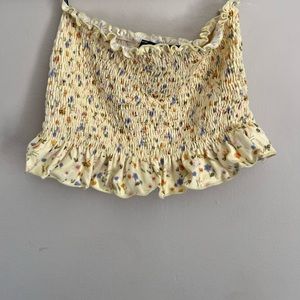 women's flower tube top